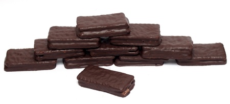 Chocolate sandwich biscuitの写真素材