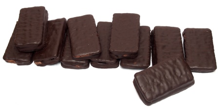 Chocolate sandwich biscuitの写真素材