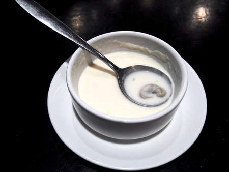 Mushroom cream soupの写真素材