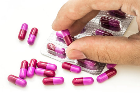 Drugs in white background