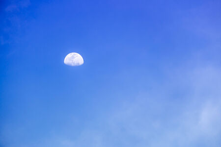 Moon at dayの写真素材