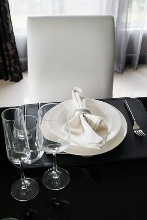 Table decoration for meal timeの写真素材