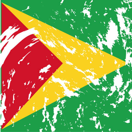 dirty guyana flag backgroundのイラスト素材