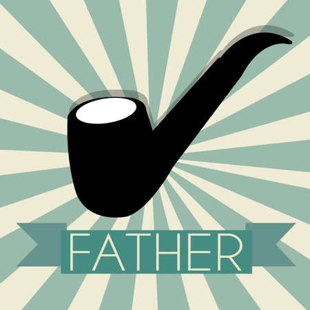 abstract pipe representing a father's day symbol on special backgroundのイラスト素材