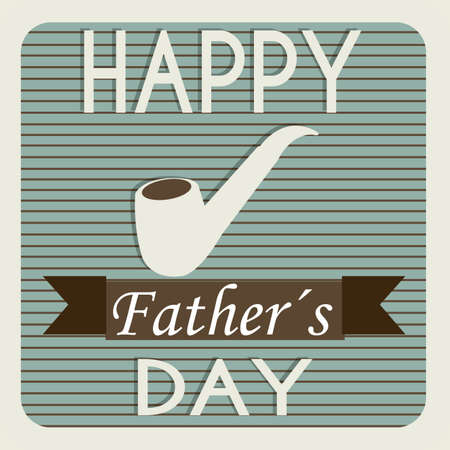 pipe representing a father's day symbol on father's day cardのイラスト素材