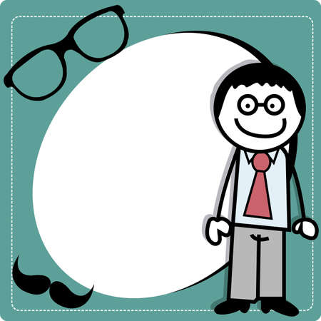 abstract father on special background, vector illustrationのイラスト素材