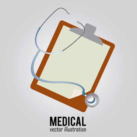 abstract medical paper on special gray backgroundのイラスト素材