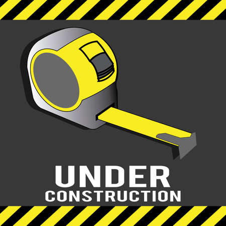 abstract construction tool making a special under construction backgroundのイラスト素材
