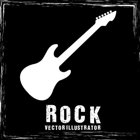 abstract rock guitar on special rock backgroundのイラスト素材
