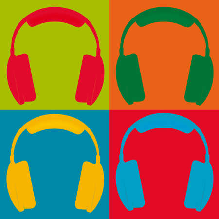 abstract pop art object on special pop art backgroundのイラスト素材