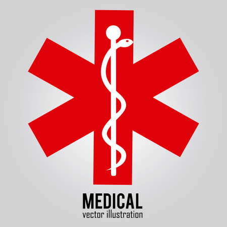 abstract medical symbol on special gray backgroundのイラスト素材