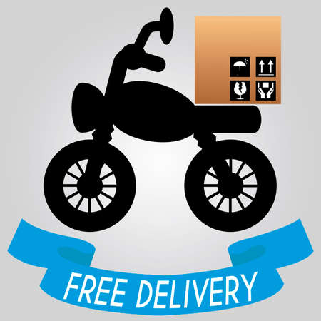 abstract delivery vehicle on special gray backgroundのイラスト素材