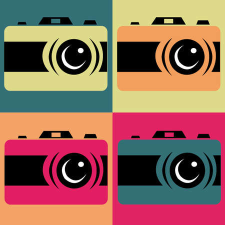 abstract pop art object on special pop art backgroundのイラスト素材