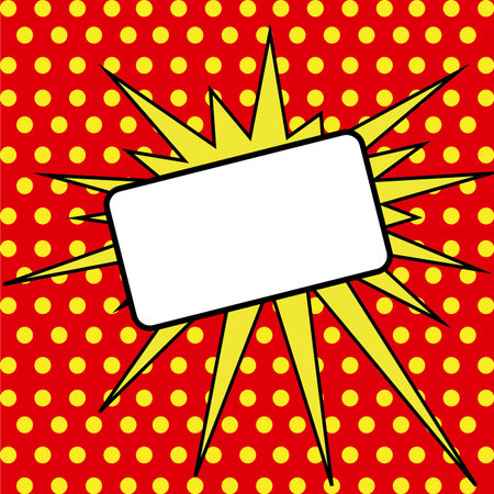 abstract pop art object on special pop art backgroundのイラスト素材