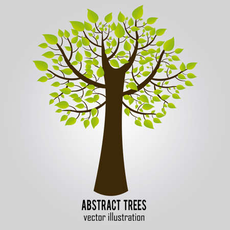 abstract tree with special leaf on special backgroundのイラスト素材