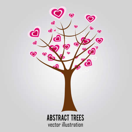 abstract tree with special leaf on special backgroundのイラスト素材