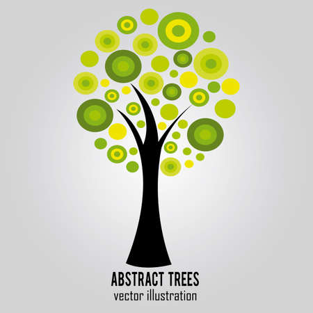 abstract tree with special leaf on special backgroundのイラスト素材
