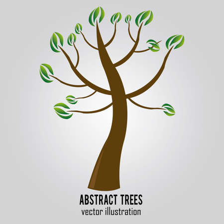 abstract tree with special leaf on special backgroundのイラスト素材