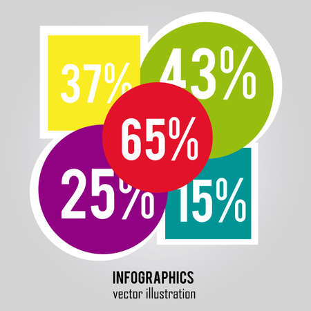 abstract graphic with some information on gray backgroundのイラスト素材