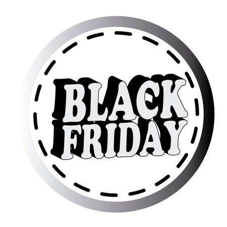 abstract black friday label on white backgroundのイラスト素材