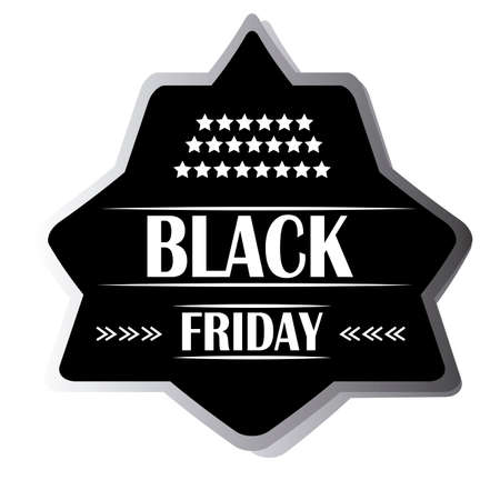 abstract black friday label on white backgroundのイラスト素材