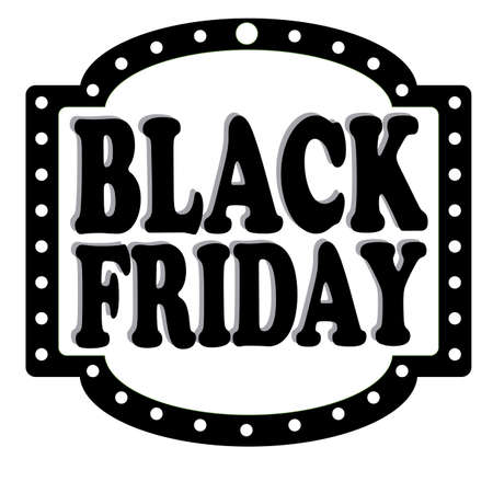 abstract black friday label on white backgroundのイラスト素材