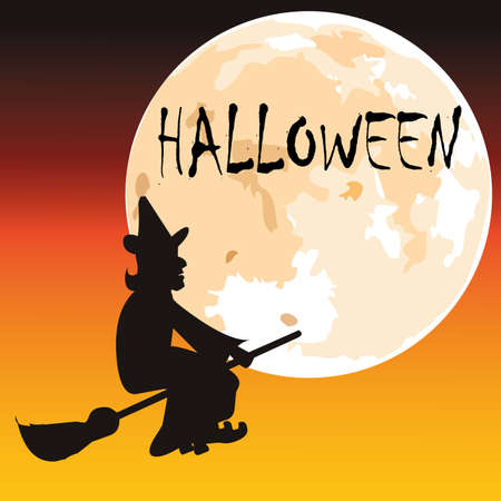 abstract halloween background with dark terror objectsのイラスト素材