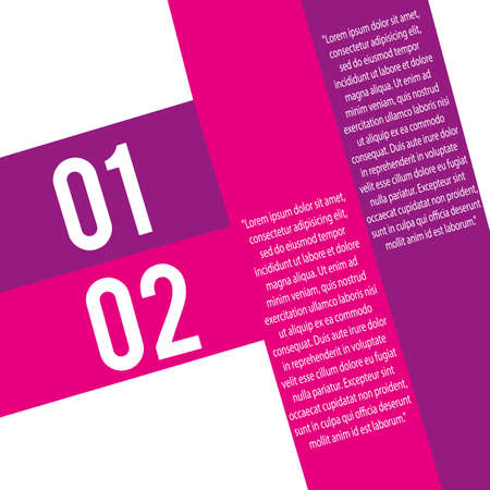 abstract two easy steps on white backgroundのイラスト素材