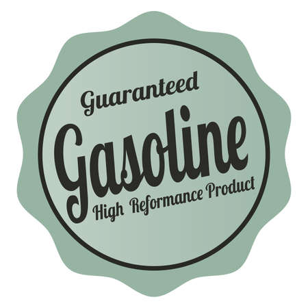 abstract special gasoline label on white backgroundのイラスト素材