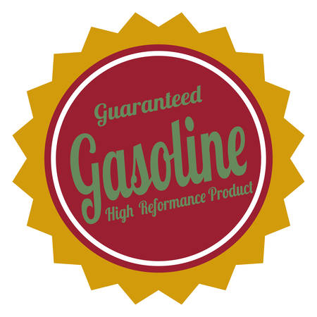 abstract special gasoline label on white backgroundのイラスト素材