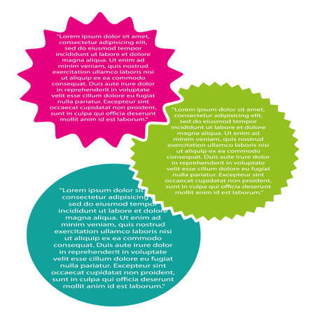 abstract three easy steps on white backgroundのイラスト素材