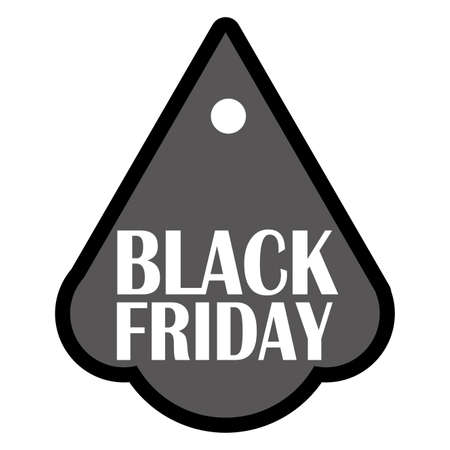 abstract black friday label on white backgroundのイラスト素材