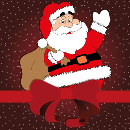 abstract merry christmas background with special objectsのイラスト素材