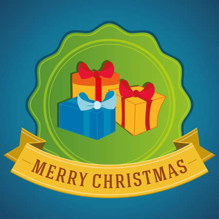 abstract christmas label on a special backgroundのイラスト素材