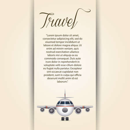 abstract travel card on a white backgroundのイラスト素材