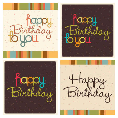 abstract happy birthday text on special backgroundのイラスト素材