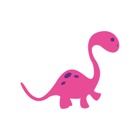 Abstract cute Dinosaur on a white backgroundのイラスト素材