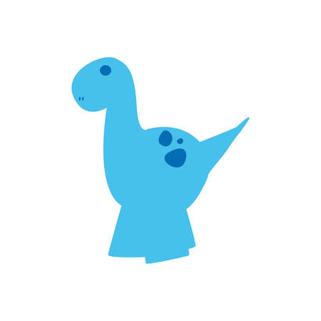 Abstract cute Dinosaur on a white backgroundのイラスト素材