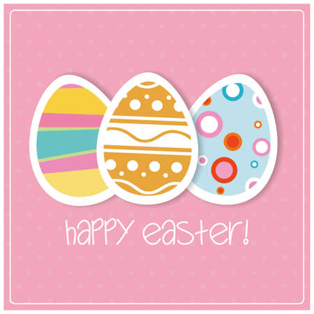 abstract Happy easter background with special objectsのイラスト素材