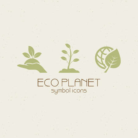 abstract eco planet objects on a special backgroundのイラスト素材
