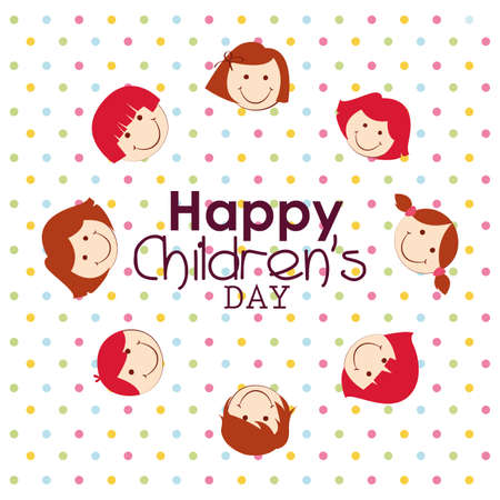 abstract children's day background with special objectsのイラスト素材