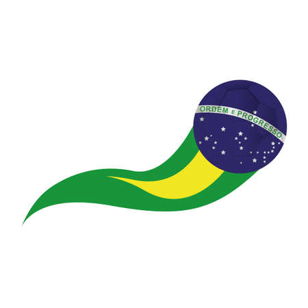 abstract background with a brazil allusive objectsのイラスト素材