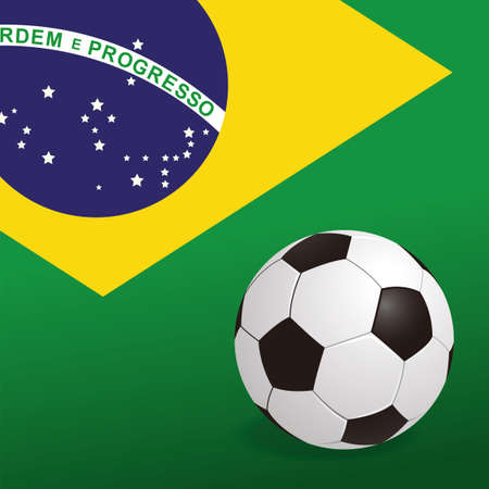 abstract background with a brazil allusive objectsのイラスト素材