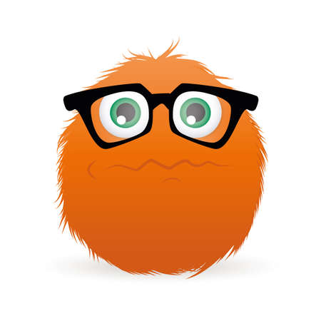 abstract expression face on a white backgroundのイラスト素材