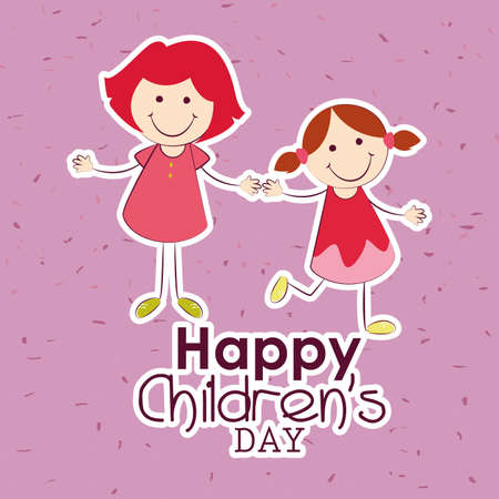 abstract children's day text on a special backgroundのイラスト素材