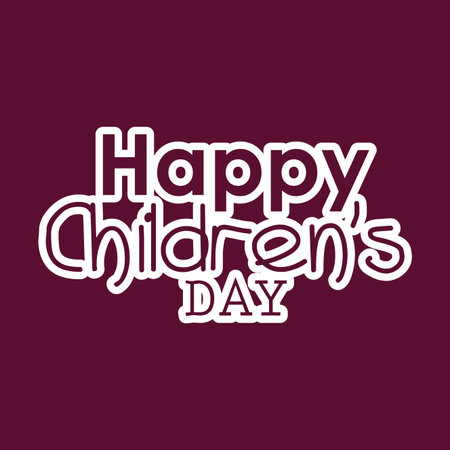 abstract children's day text on a special backgroundのイラスト素材
