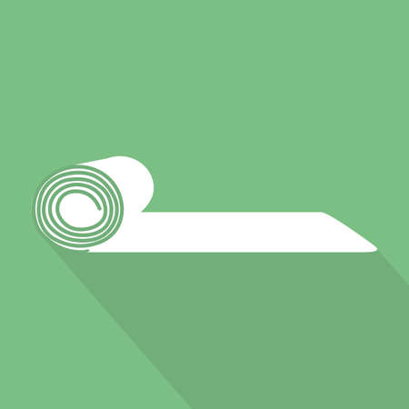 abstract fitness object with shadow effect on a green backgroundのイラスト素材