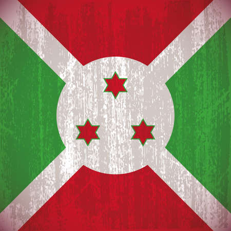 Abstract Burundi flag with special dirty effectのイラスト素材