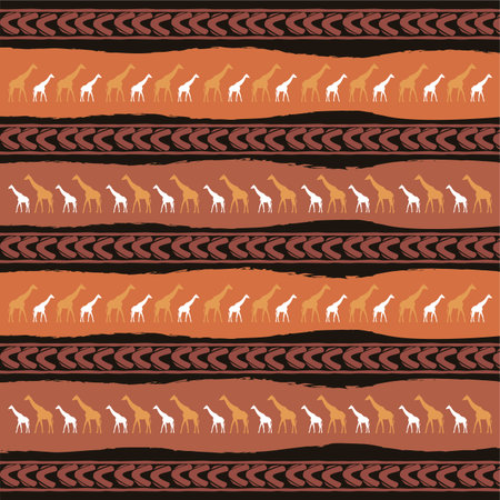 abstract africa background with some special objects 