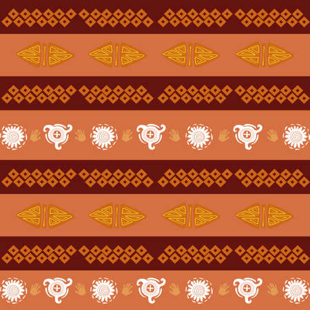 abstract africa background with some special objects のイラスト素材